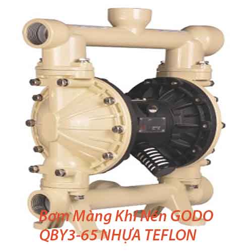 Bơm Màng Khí Nén GODO QBY3-65 TEFLON