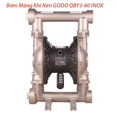 Bơm Màng Khí Nén GODO QBY3-80 INOX
