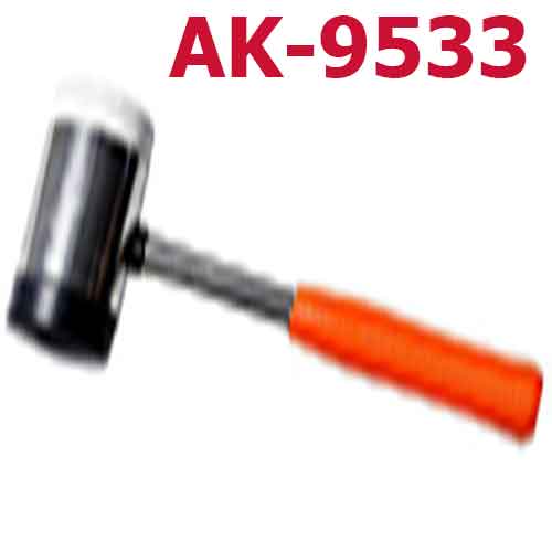 Búa 2 đầu cao su trắng đen AK-9533