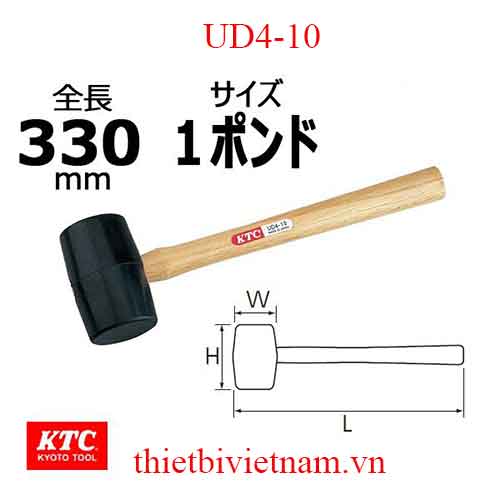Búa cao su hãng KTC UD4-10