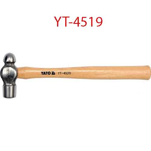 Búa đầu bi tròn cán gỗ 225G YATO YT-4519