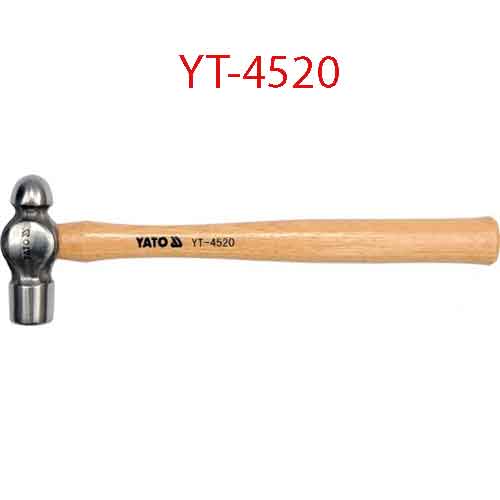 Búa đầu bi tròn cán gỗ 450g YATO YT-4520