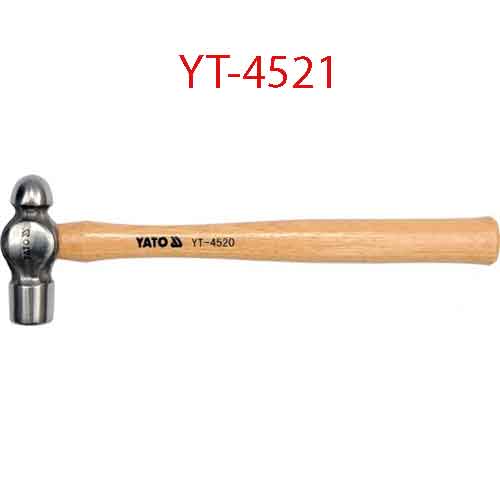 Búa đầu bi tròn cán gỗ 680g YATO YT-4521