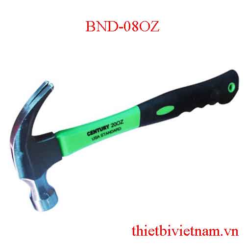 Búa nhổ đinh 08 oz ( cán nhựa xanh ) CENTURY BND-08OZ