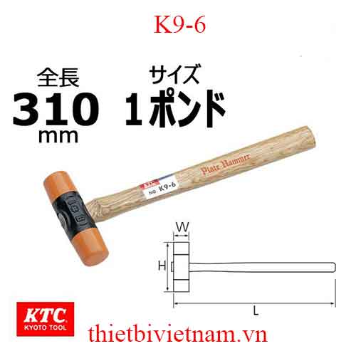 Búa nhựa KTC K9-6