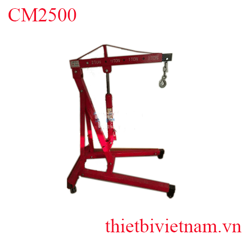 Cẩu móc động cơ 2 tấn thủy lực không gập chân CM2500