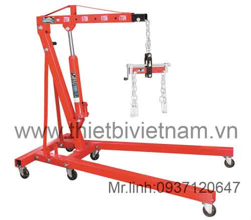 Cẩu móc động cơ thủy lực 2 tấn T 32002  thân gập gọn Trung Quốc