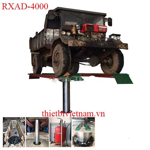 Cầu Nâng 1 Trụ Ấn Độ Rửa Xe RXAD-4000 Bàn Chữ H Lắp Nổi 4 Tấn