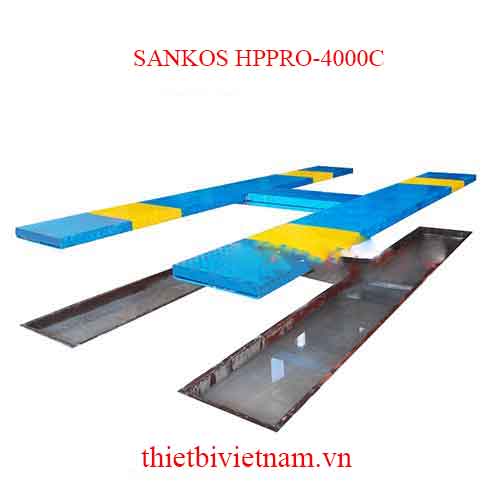 CẦU NÂNG 1 TRỤ RỬA XE ÂM NỀN ẤN ĐỘ - KIỂU CHỮ H SANKOS HPPRO-4000C