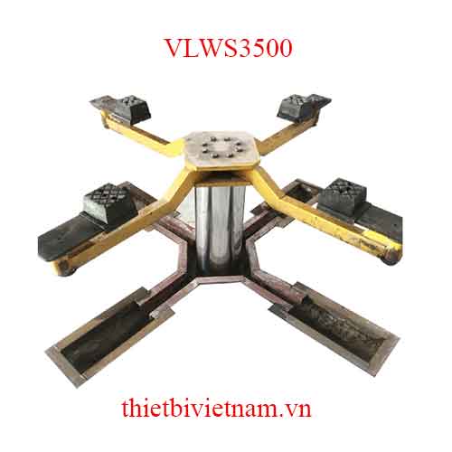 Cầu nâng 1 trụ rửa xe kiểu chữ X âm nền VLWS3500