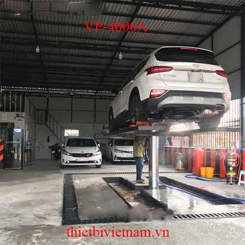 Cầu Nâng 1 Trụ Rửa Xe Ô Tô Âm Nền VP-4000A