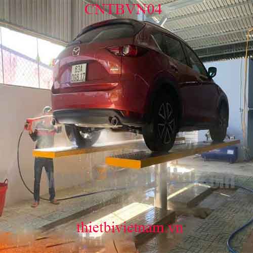 Cầu nâng 1 trụ rửa xe ô tô Ấn Độ âm nền CNTBVN04
