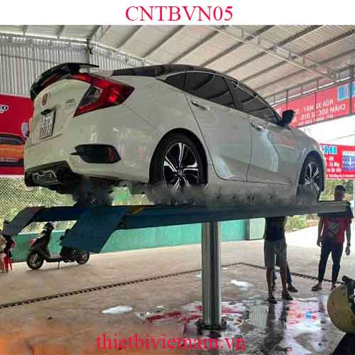 Cầu nâng 1 trụ rửa xe ô tô Ấn Độ bàn nâng nổi CNTBVN05