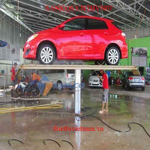 Cầu nâng 1 trụ rửa xe ô tô lắp nổi SANKOS CNTBVN07