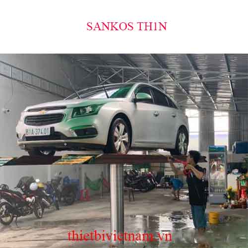Cầu nâng 1 trụ rửa xe ô tô Việt Nam lắp nổi SANKOS TH1N