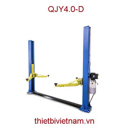 Cầu nâng 2 trụ giằng dưới (cáp dưới) hãng UNIKA QJY4.0-D