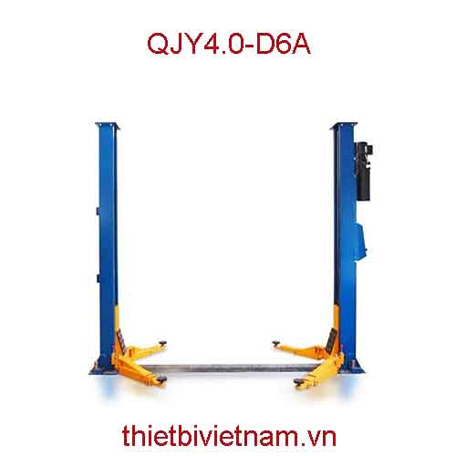 Cầu nâng 2 trụ giằng dưới (cáp dưới) hãng UNIKA QJY4.0-D6A