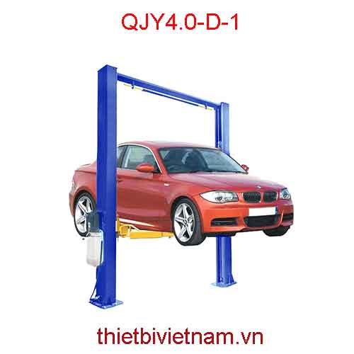 Cầu nâng 2 trụ giằng trên (cáp trên) hãng UNIKA QJY4.0-D-1