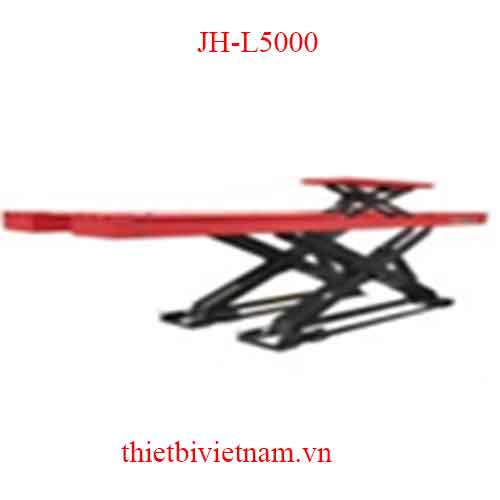 Cầu nâng cắt kéo 5 tấn chuyên dùng cho kiểm tra góc đặt bánh xe JunHV JH-L5000