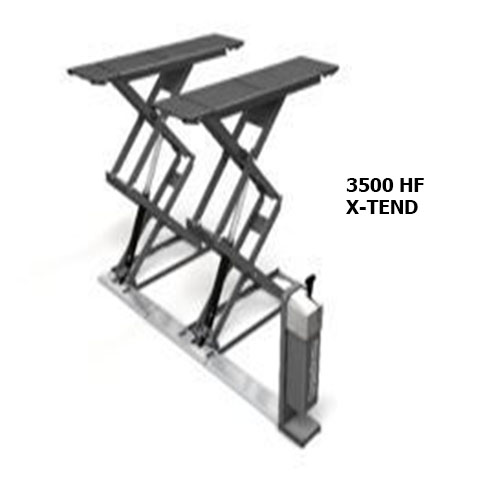 Cầu nâng cắt kéo nâng bụng chìm sàn 3,5 tấn kiểu Jumbo Lift 3500 HF X-TEND