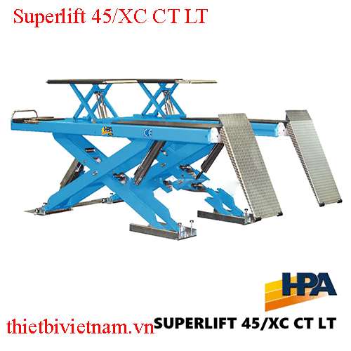 Cầu Nâng Kiểu Xếp Cân Chỉnh Thước Lái Độ Chụm Bánh Xe HPA Superlift 45/XC CT LT