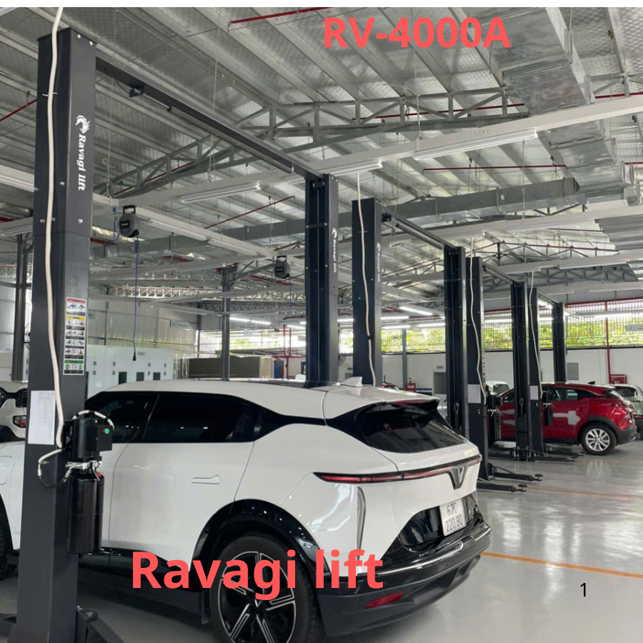 Cầu nâng ô tô 2 trụ 4500KG tấn Ravagi lift RV-4000A