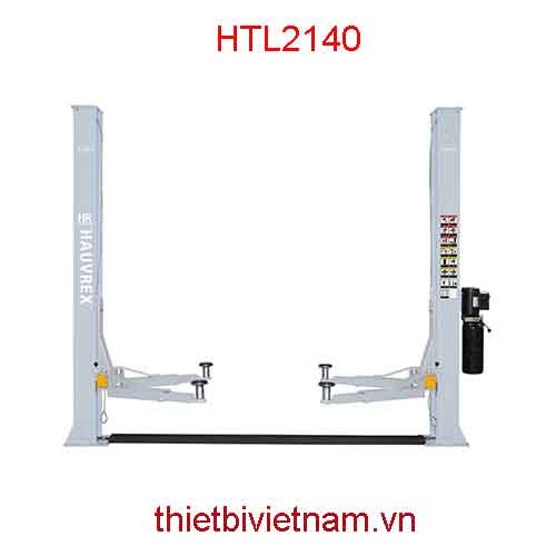 Cầu nâng ô tô 2 trụ giằng dưới (cáp dưới) hãng Hauvrex HTL2140