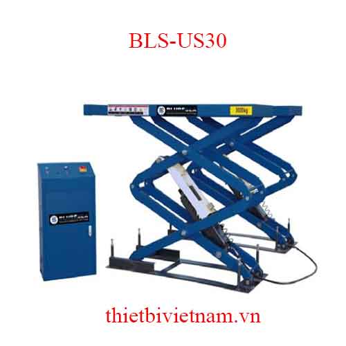 Cầu nâng ô tô cắt kéo hoạt động thủy lực hãng Bluresea BLS-US30