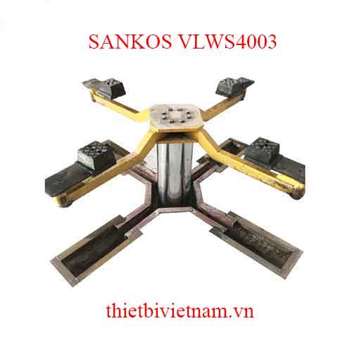 Cầu nâng rửa xe Ấn Độ SANKOS kiểu chữ X model VLWS4003
