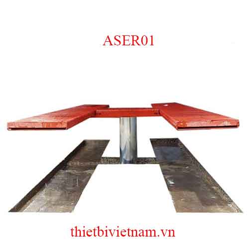 Cầu nâng rửa xe ô tô 1 trụ bàn âm ASER01