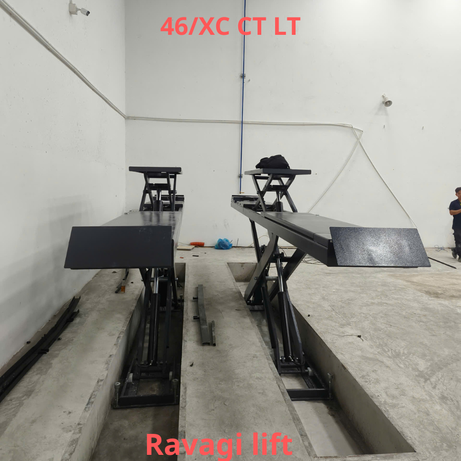 Cầu nâng toàn xe cân chỉnh góc lái 6 tấn Ravagi lift 46/XC CT LT