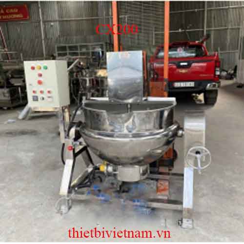 Chảo xào công nghiệp, nồi nấu cánh khuấy 2 lớp CX200