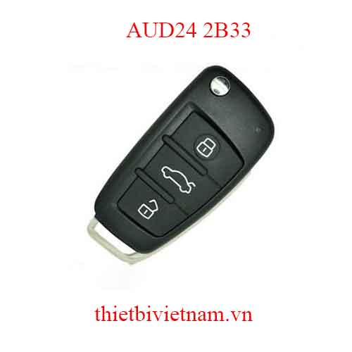 Chìa khóa ô tô Audi A1 Q3 2011 – 2016 Remote Flip 3 Nút 433mhz AUD24 2B33