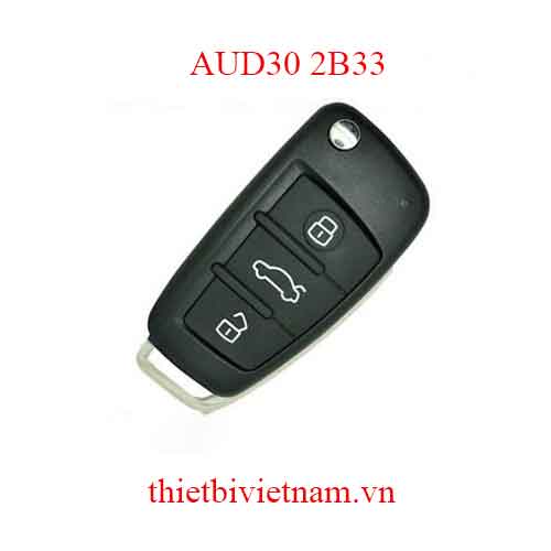 Chìa khóa ô tô Audi A3 Remote Filp 3 Nút 433mhz 2013-2018 AUD30 2B33
