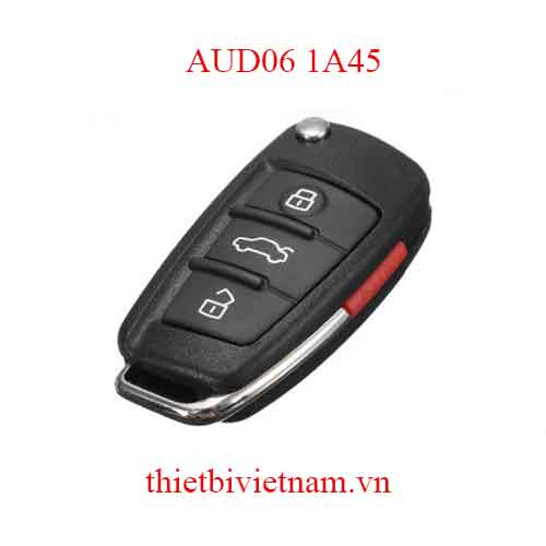 Chìa khóa ô tô Audi Q7 A6 Keyless Go Flip 4 Nút 315mhz ( Original )  AUD06 1A45