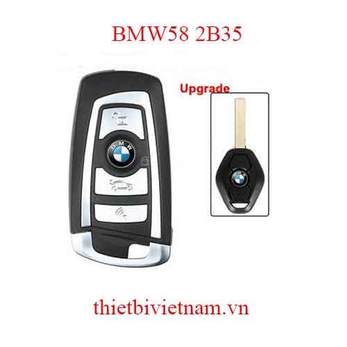Chìa khóa ô tô BMW CAS2 remote 3 button upgrade FILP SYLE (chìa CAS2 độ gập mẫu CAS4) 315mhz BMW58 2B35