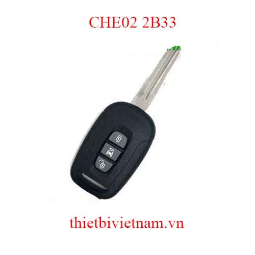 Chìa khóa ô tô Chevrolet Captiva Remote Key 3 Button 433mhz 2006 – 2015 CHE02 2B33