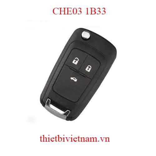 Chìa khóa ô tô Chevrolet Cruze Keyless Go 3 Button 433mhz 2015 – 2018 CHE03 1B33