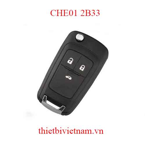 Chìa khóa ô tô Chevrolet Cruze Remote 3 Button 433mhz 2010 – 2017 CHE01 2B33