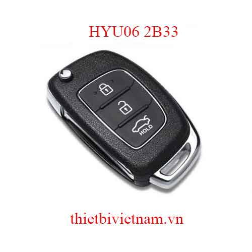 Chìa khóa ô tô Hyundai Accent 2015 Remote 3 Button 433mhz HYU06 2B33