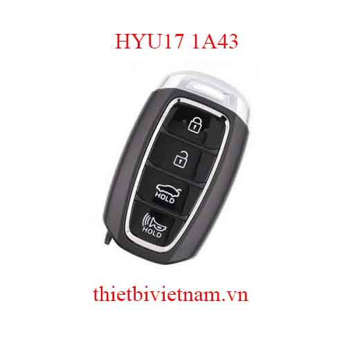 Chìa khóa ô tô Hyundai Accent 2018 Keyless Go 4 Button 433mhz ( Original ) HYU17 1A43