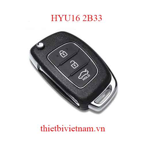 Chìa khóa ô tô Hyundai Remote Key Flip SantaFe/ IX45 433mhz HYU16 2B33