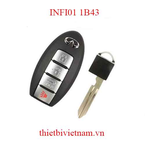 Chìa khóa ô tô Infinity Keyless Go 4 Button 433mhz INFI01 1B43