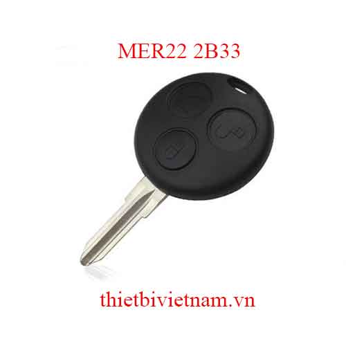 Chìa khóa ô tô Mercedes Smart Q Remote 3 Button 433mhz MER22 2B33
