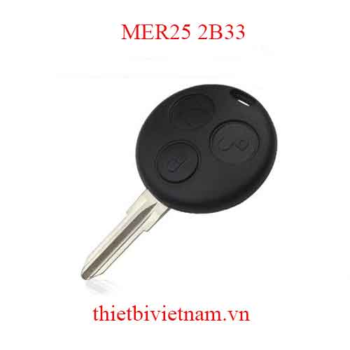 Chìa khóa ô tô Mercedes Smart remote 3 button 433mhz MER25 2B33