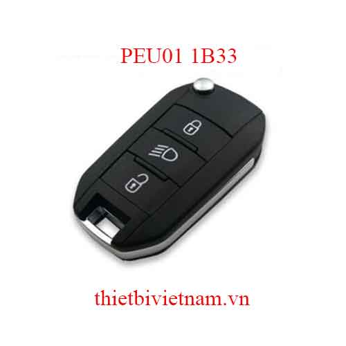 Chìa khóa ô tô Peugeot keyless go 3 button 433mhz PEU01 1B33