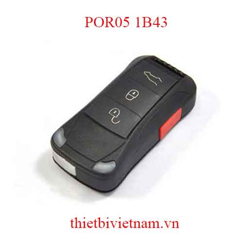 Chìa khóa ô tô Porsche Keyless Go 4 Button 433mhz Flip Style POR05 1B43
