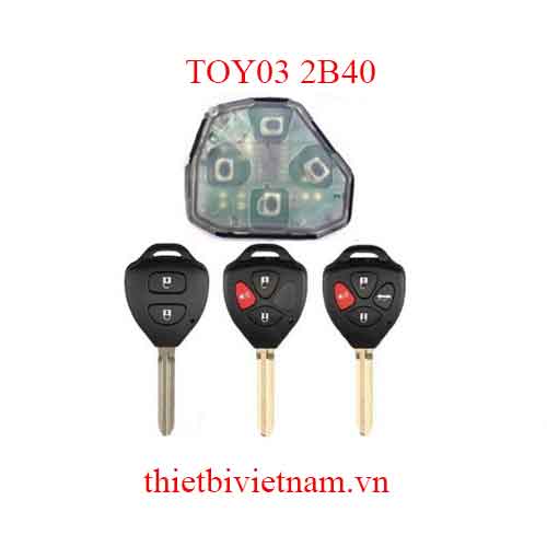 Chìa khóa ô tô Toyota Camry Remote 4 Button 314.2mhz USA TOY03 2B40