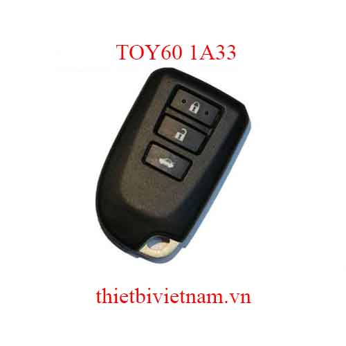 Chìa khóa ô tô Toyota Yaris, Vios Keyless Go 433mhz 3 Nút -TOY60 1A33