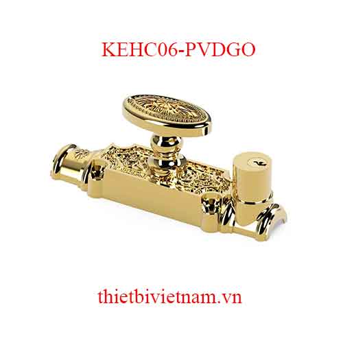 Chốt Cremone bằng đồng HC06 PVDGO Huy Hoàng model  KEHC06-PVDGO